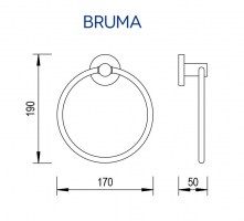 MEDIDAS TOALLERO ANILLA MARIS BRUMA